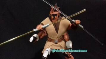 Pong Krell Jedi General Clone Wars (Star Wars Clone Wars) Custom Action Figure