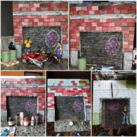 Garage & Convince Store (My Heroes) Custom Diorama / Playset
