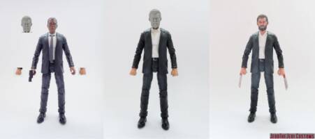 Logan (Marvel Legends) Custom Action Figure [Logan custom action figure before and after]