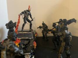 All New Ghost Rider (Robbie Reyes) (Marvel Universe) Custom Action Figure [Scale comparison]