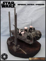 Imperial Patrol Speeder (Star Wars) Custom Diorama / Playset
