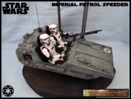 Imperial Patrol Speeder (Star Wars) Custom Diorama / Playset