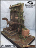 Velociraptor (Jurassic Park) Custom Diorama / Playset