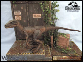 Velociraptor (Jurassic Park) Custom Diorama / Playset