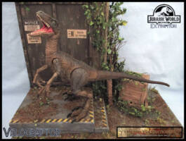 Velociraptor (Jurassic Park) Custom Diorama / Playset