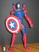 Iron Man (Captain America Armor) (Marvel) Custom Action Figure