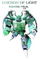 Lucky Draw Green Unicron of Light (Transformers) Custom Action Figure