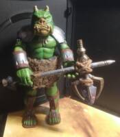 Gamorrean Warlord (Star Wars) Custom Action Figure [Front view with shoulder armor]
