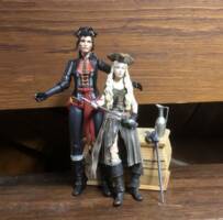 Black Ellie and Whiplash Dany (Original) Custom Action Figure