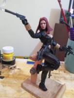 Black widow Mcu Scarjo classic suit (Marvel Legends) Custom Action Figure