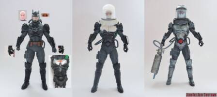Mr Freeze (Batman) Custom Action Figure [Mr Freeze custom action figure before and after]