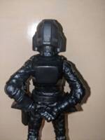 TIE fighter pilot cold helmet (Star Wars) Custom Action Figure [Back view]