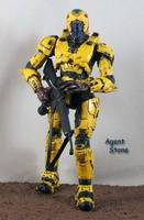 Cyborg Yellow Spartan (Halo) Custom Action Figure