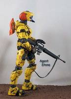 Cyborg Yellow Spartan (Halo) Custom Action Figure