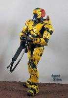 Cyborg Yellow Spartan (Halo) Custom Action Figure