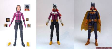 Batgirl (Batman) Custom Action Figure [Batgirl custom action figure before and after]