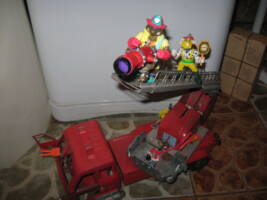 Mutant Municipal: Firefightin' Fire Engine (Teenage Mutant Ninja Turtles) Custom Vehicle [Hot Spot is there, ready to roll]