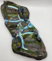 Custom Painted Boulder Canyon Base for Tabletop & Action Figures (Star Wars) Custom Diorama / Playset