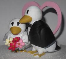 Bird themed Wedding Cake Topper (Self Customs) Custom Diorama / Playset
