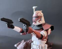 Captain Keeli (Star Wars Clone Wars) Custom Action Figure [Close up]