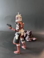 Captain Keeli (Star Wars Clone Wars) Custom Action Figure [Left/ Rear view]