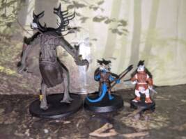 Tabletop Minis (Dungeons and Dragons) Custom Miniature / Figurine [Back view]