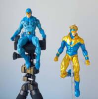 Blue and Gold: Blue Beetle and Booster Gold (JLA) (DC Multiverse) Custom Action Figure