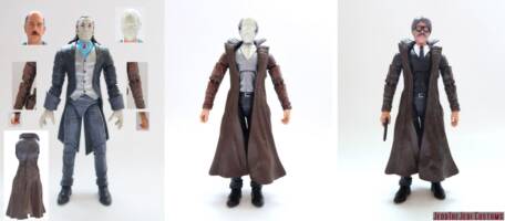 Commissioner Jim Gordon (Batman) Custom Action Figure [Commissioner Jim Gordon custom action figure before and after]