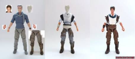 Rick O'Connell (Mummy) Custom Action Figure [Rick O'Connell custom action figure before and after]