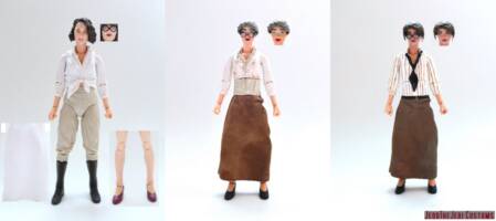 Evie Carnahan (Mummy) Custom Action Figure [Evie Carnahan The Mummy custom action figure before and after]