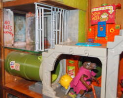 City Sewer: Top Level and Baxter's Hideout (Teenage Mutant Ninja Turtles) Custom Diorama / Playset [underground level]