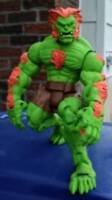 Beast (Cosplaying as Blanka for the annual X mansion Halloween Gala) (Marvel Universe) Custom Action Figure