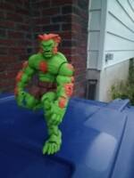 Beast (Cosplaying as Blanka for the annual X mansion Halloween Gala) (Marvel Universe) Custom Action Figure