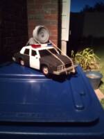 The Blues Mobile (car from The Blues Brothers film not accurate) (Movie Masters) Custom Vehicle