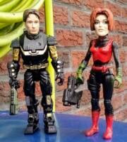 Mini figs:Mulder & Scully (in inaccurate attire) (X-Files) Custom Miniature / Figurine
