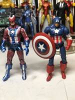 Commander Steel the Indestructible Man (DC Universe) Custom Action Figure [Commander Steel and Captain America]