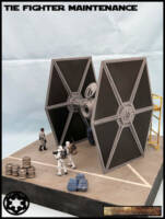 Tie Fighter Repair (Star Wars) Custom Diorama / Playset