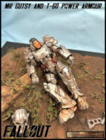 Mr Gutsy and T-60 Power Armour (Fallout) Custom Diorama / Playset