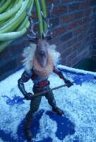 Anthros:Blitzen Krieg one of Mr Kringle's personal guards (animal type reindeer) (Original) Custom Action Figure