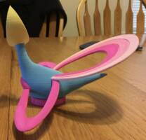 Cresselia (3D Printed Figure) (Pokemon) Custom Action Figure [Back View]