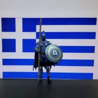 Captain Hellas. Greece's answer for Captain America (Marvel) Custom Action Figure