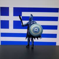 Captain Hellas. Greece's answer for Captain America (Marvel) Custom Action Figure [Sword]