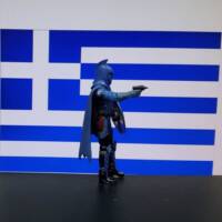 Captain Hellas. Greece's answer for Captain America (Marvel) Custom Action Figure [Pistol and pauldron decal]