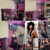 Nikki Sixx 7" Girls, Girls, Girls Tour 87/88 (Rock Stars) Custom Action Figure [The exhibitor box with luminous marquee.]