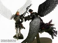 Fallen Angel Vs. Archangel Michael (Mid-Air Battle Scene) (DC Universe) Custom Action Figure