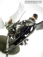 Fallen Angel Vs. Archangel Michael (Mid-Air Battle Scene) (DC Universe) Custom Action Figure