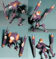 NapalmMan.EXE (Megaman) Custom Miniature / Figurine