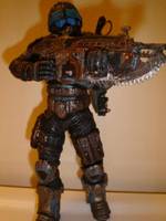 COG Soldier     (with Removeable Helmet) (Gears Of War) Custom Action Figure