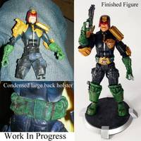 JUDGE DREAD (Now Bulkier, with Articulated Shoulder Pads) (Judge Dredd) Custom Action Figure