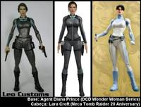 TOMB RAIDER: LARA CROF - DRYSUIT LIGHT Costume (Tomb Raider) Custom Action Figure